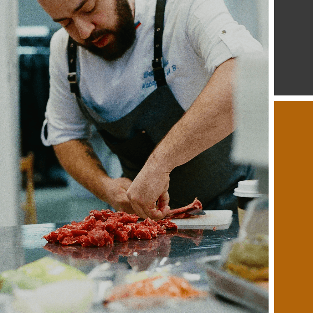 chef working in a kitchen