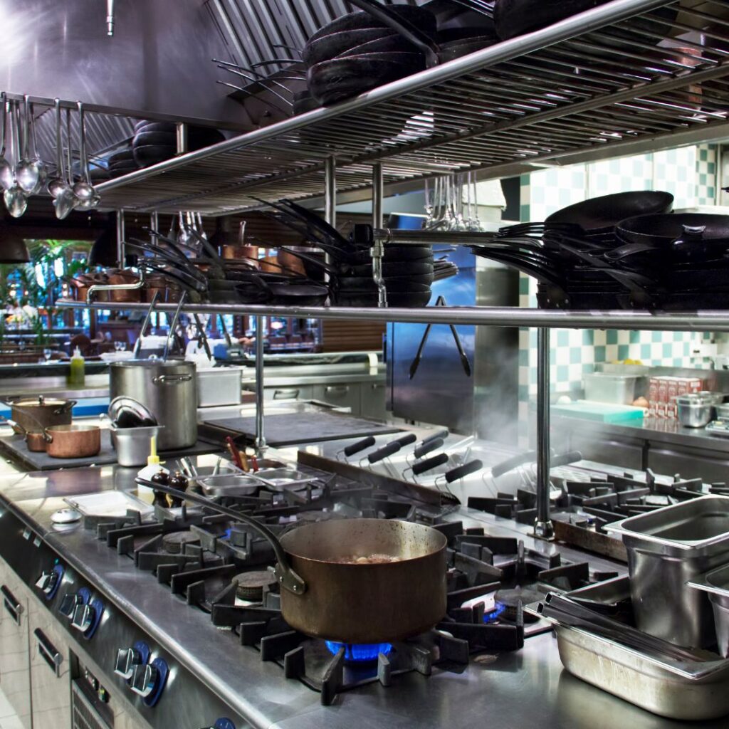 image of a commercial kitchen