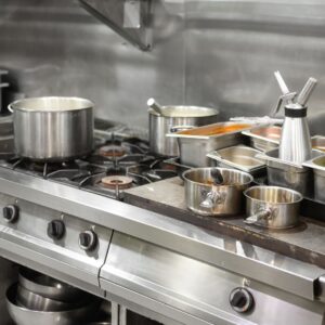 a commercial kitchen