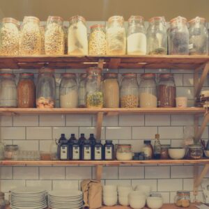 dry storage shelves
