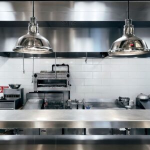 full commercial kitchen